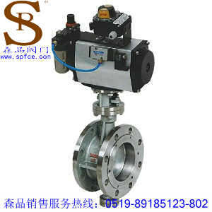 D643W-16P氣動(dòng)蝶閥、氣動(dòng)硬密封蝶閥SPD643W-16P、不銹鋼法蘭蝶閥